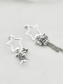 thumb Vintage Sterling Silver With  Personality Pentagram Elephant Fish  Drop Earrings 4