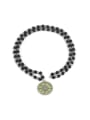 thumb Men's Fashion Circular Pendant Titanium Necklace 0