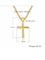 thumb Stainless Steel With Gold Plated Personality cross Pendants 2