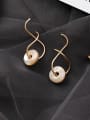 thumb Alloy With Rose Gold Plated Simplistic Round Hook Earrings 2