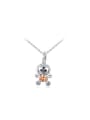 thumb Trendy White Gold Plated Baby Shaped Necklace 0