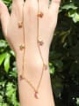 thumb Copper With Cubic Zirconia Fashion Star Beaded Necklaces 1