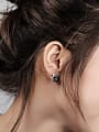 thumb Fashion Hollow Flower Zircon Stud Earrings 1