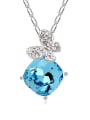 thumb Fashion austrian Crystals Butterfly Alloy Necklace 4
