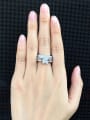 thumb Western Style Luxury Zircons White Ring 1