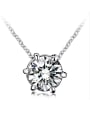 thumb 2018 18K White Gold Austria Crystal Necklace 0