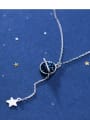 thumb 925 Sterling Silver With Platinum Plated Fashion Star Necklaces 1