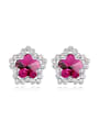 thumb Fashion Shiny austrian Crystals-studded Star Alloy Stud Earrings 2