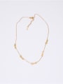 thumb Titanium With Gold Plated Simplistic Monogrammed Necklaces 0