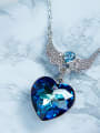thumb Heart Shaped austrian Crystal Necklace 2