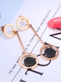 thumb Stainless Steel With Rose Gold Plated Fashion Round Stud Earrings 2