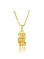 thumb Creative 24K Gold Plated Cartoon Cat Shaped Copper Necklace 0