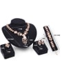 thumb Alloy Imitation-gold Plated Fashion Artificial Pearl Four Pieces Jewelry Set 2