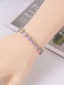 thumb Copper With Platinum Plated Delicate Flower  Adjustable Bracelets 1