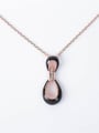 thumb Alloy Rose Gold Plated Fashion Eight-shaped Hollow Opal Two Pieces Jewelry Set 2