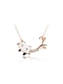 thumb Women Cute Cat Shaped Acrylic Necklace 0