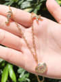 thumb Copper With Cubic Zirconia Trendy Shell/hippocampus/Star Beaded Necklaces 2