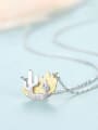 thumb 925 Sterling Silver With Two-color plating Simplistic Pirate Ship Necklaces 2