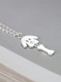 thumb Simple 925 Silver Puppy Dog Women Necklace 0