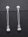 thumb New type of zircon cords to imitate Pearl Earrings 1