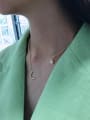 thumb 925 Sterling Silver With Gold Plated Simplistic Water Drop Necklaces 1