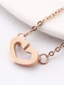 thumb Simple Opening Hollow Heart shaped Necklace 1