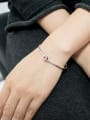 thumb Simple Little Moon Star 999 Silver Opening Bangle 1