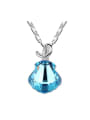 thumb Simple Shell-shaped austrian Crystal Alloy Necklace 0
