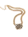 thumb Gold Plated Flower-shape Pendant Women Necklace 2