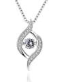 thumb Fashion Shiny Cubic Zirconias-covered 925 Silver Pendant 0