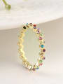 thumb Multi-color 18K Gold Plated Austria Crystal Ring 1
