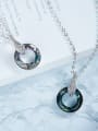 thumb Round Shaped austrian Crystal Necklace 3