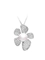 thumb Freshwater Pearl Flowery Necklace 0