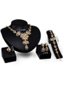 thumb 2018 Alloy Imitation-gold Plated Vintage style Water Drop shaped Four Pieces Jewelry Set 2