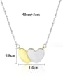 thumb 925 Sterling Silver With Two-color plating Simplistic Heart Locket Necklace 4