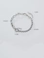 thumb 925 Sterling Silver With Antique Silver Plated Vintage Round Bracelets 2
