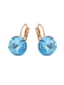 thumb Fashion Austria Crystal Round Earrings 0