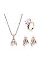 thumb Alloy Imitation-gold Plated Vintage style Artificial Stone Three Pieces Jewelry Set 0