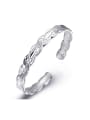 thumb Simple 999 Silver Water Drop Opening Bangle 0