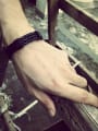 thumb Personality Three Layer Design Artificial Leather Bracelet 1