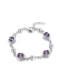thumb Fashion Purple Stones Women Bracelet 0