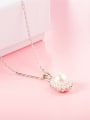 thumb Temperament Sunflower Shaped Artificial Pearl Necklace 2