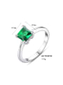 thumb Sterling Silver Emerald Classic Ring 2