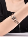 thumb Fashion Multi-layer Geometric Shaped Artificial Leather Bracelet 1