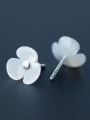 thumb 2018 S925 silver shell flower stud Earring 2