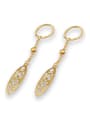 thumb 18k Gold Plated Leaves-shaped Drop Earrings 0