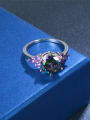 thumb Exquisite Multi-color Glass Beads Women Ring 1