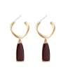 thumb Alloy With  Rose Gold Plated Simplistic Geometric Drop Earrings 0