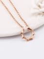 thumb Titanium Fashion Rose Gold  U Shaped  Necklace 0