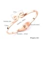 thumb Stainless Steel With Rose Gold Plated Simplistic Irregular Bangles 2